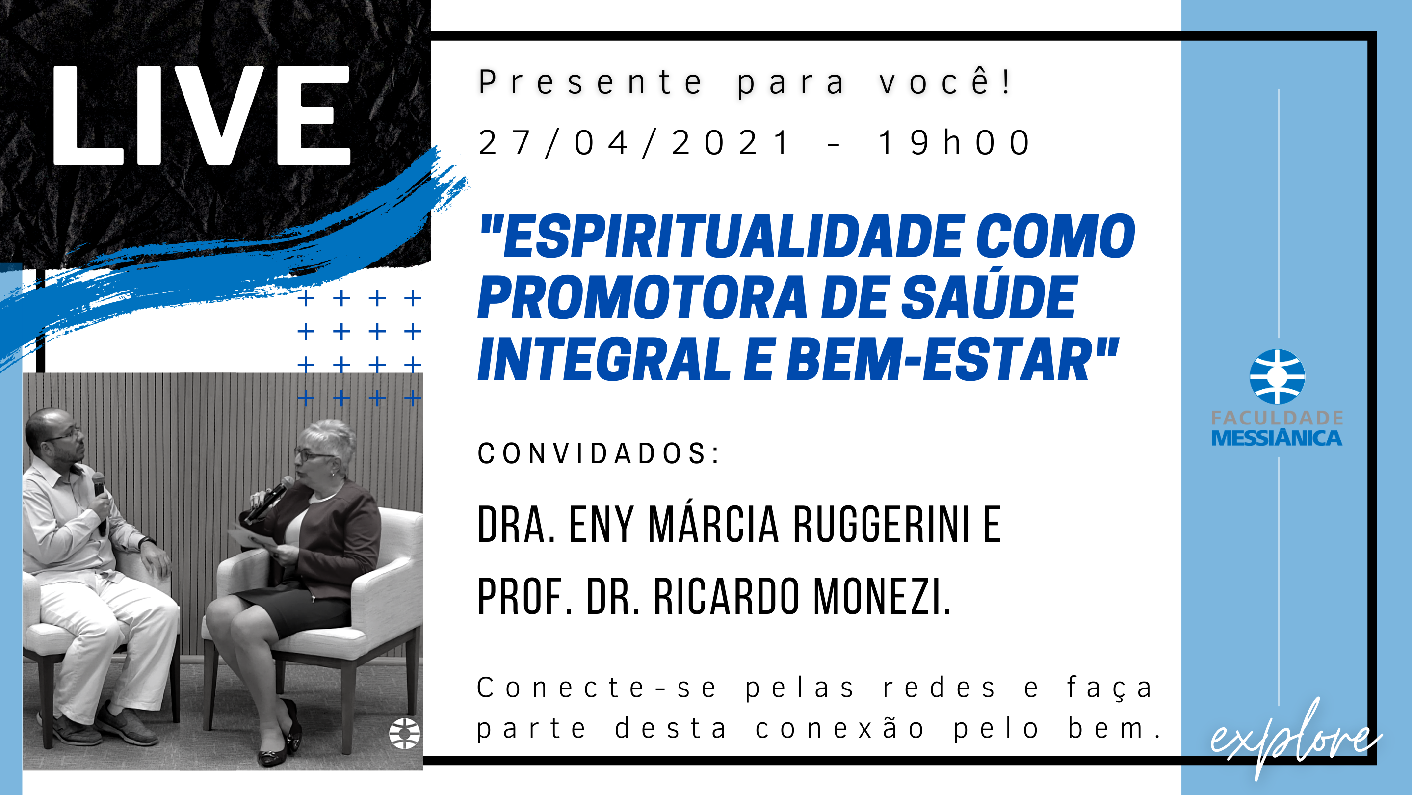 Duas pessoas em reunião sobre espiritualidade como promotoria de saúde integral e bem-estar